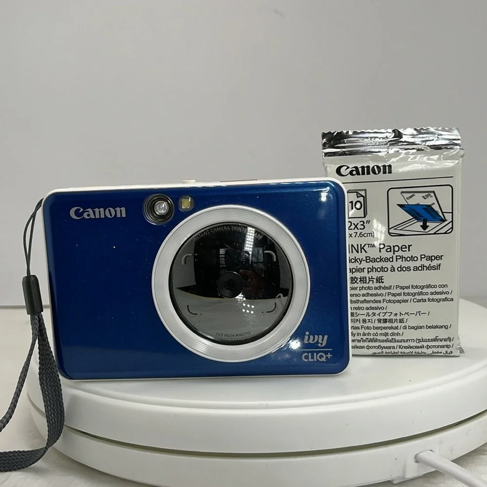 Canon IVY CLIQ+ 8MP Instant Camera Printer Sapphire Blue